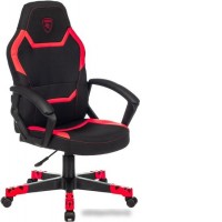 Кресло Бюрократ Zombie 10 (черный/красный)