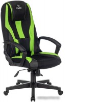 Кресло Бюрократ Zombie 9 (черный/салатовый)