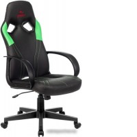 Кресло Бюрократ Zombie Runner (черный/зеленый)