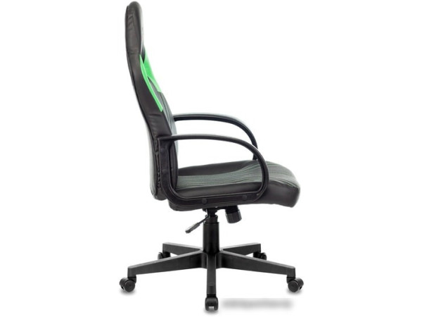 Кресло Бюрократ Zombie Runner (черный/зеленый)