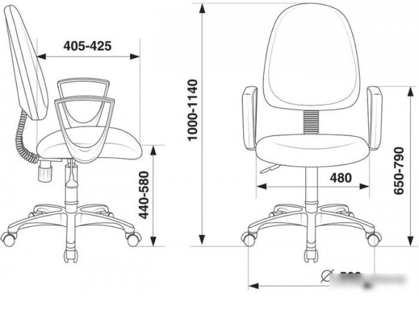 Кресло Бюрократ CH-1300N (искусственная кожа, черный)