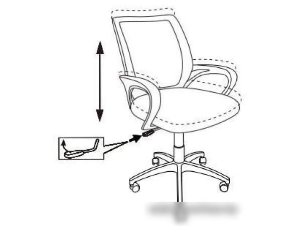 Кресло Бюрократ CH-695NLT (черный/красный)
