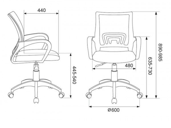 Кресло Бюрократ CH-W695NLT (темно-серый)