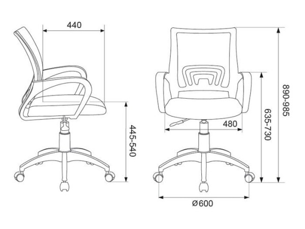 Кресло Бюрократ CH-W695NLT (темно-синий)