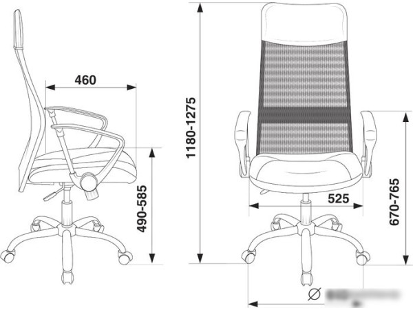Кресло Бюрократ CH-600SL (черный)