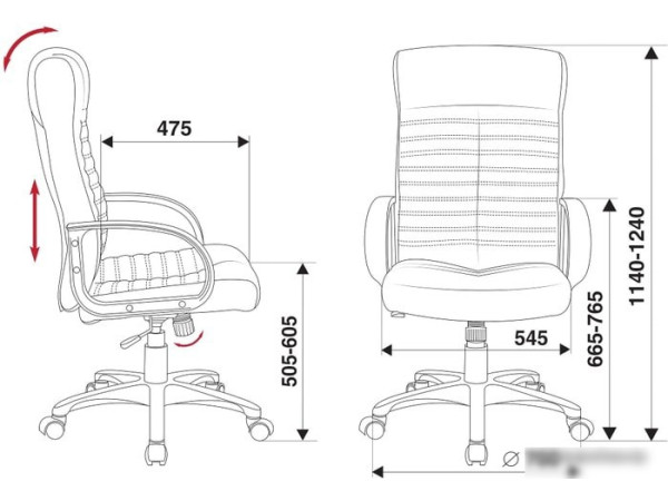 Кресло Бюрократ KB-10LITE (черный)
