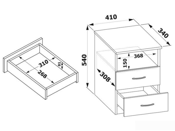 Тумба Сокол КТ-09.1 (белый)