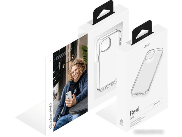 Чехол для телефона uBear Real для iPhone 15 (прозрачный)
