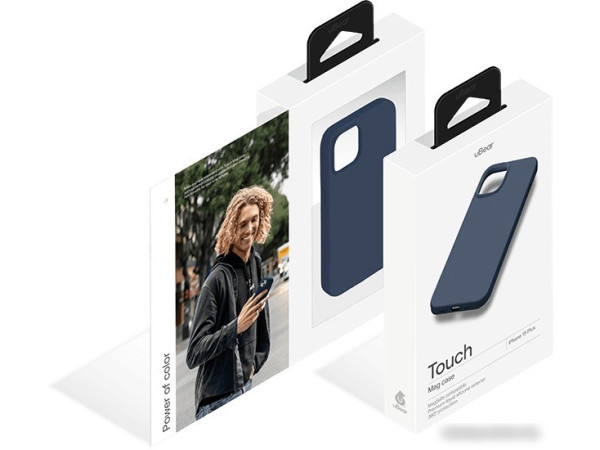 Чехол для телефона uBear Touch Mag для iPhone 15 Plus (темно-синий)
