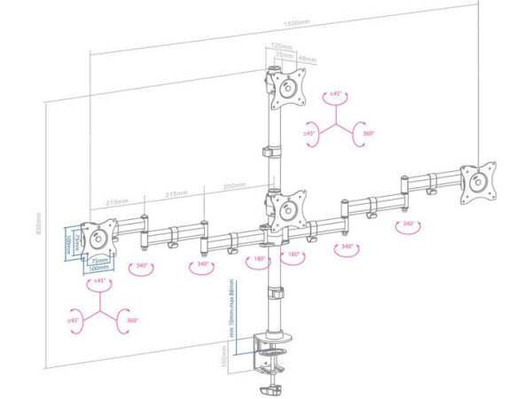 Кронштейн Arm Media LCD-T16