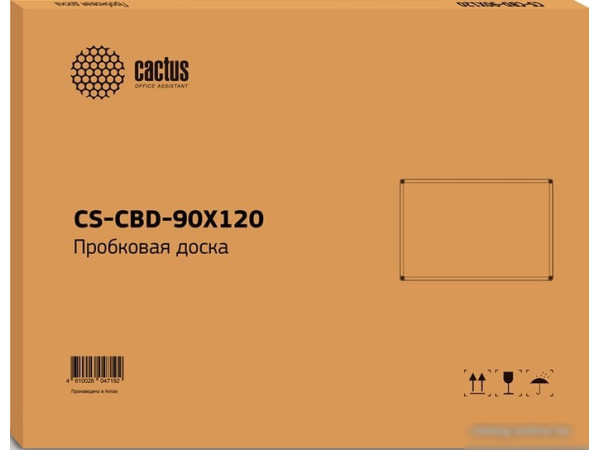 Офисная пробковая доска CACTUS CS-CBD-90X120