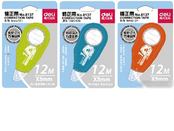 Сухой корректор для текста Deli E8137 5 мм х 12 м