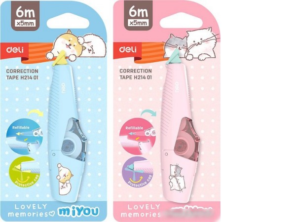 Сухой корректор для текста Deli EH21401 5 мм х 6 м