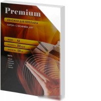 Картонная обложка для переплета Office-Kit LWA400250 A4 250 г/м2 100 шт (лен, белый)