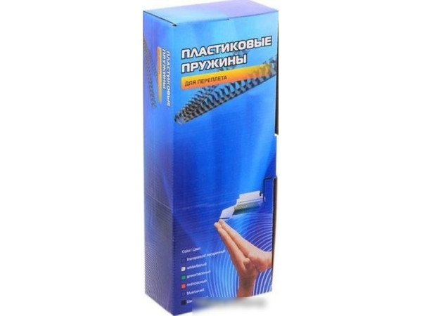 Пластиковая пружина для переплета Office-Kit 8 мм (прозрачный)