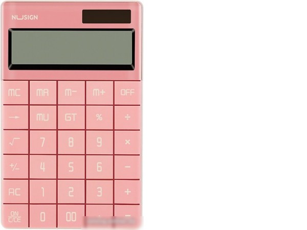 Калькулятор Deli Nusign ENS041 (розовый)
