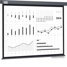 Проекционный экран CACTUS Wallscreen 180x180 CS-PSW-180X180-SG
