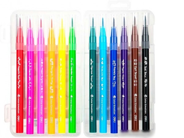 Фломастеры Deli Color Emotion EC10304 (12 цв)