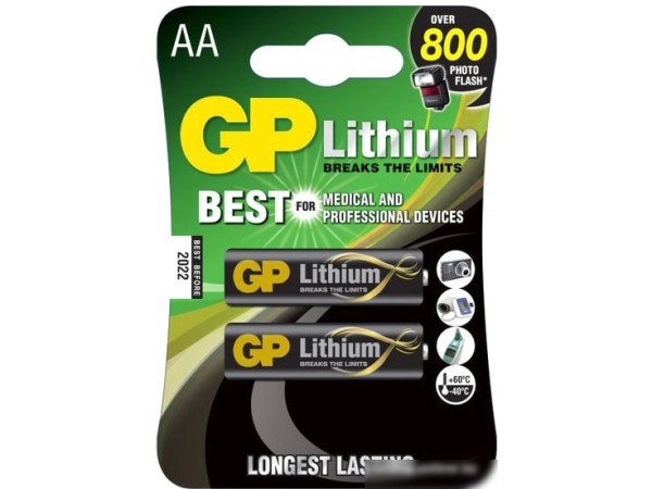Элементы питания GP Lithium AA 2 шт. GP15LF-2CR2