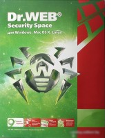 Система защиты ПК от интернет-угроз Dr.Web Security Space (2 ПК, 1 год)