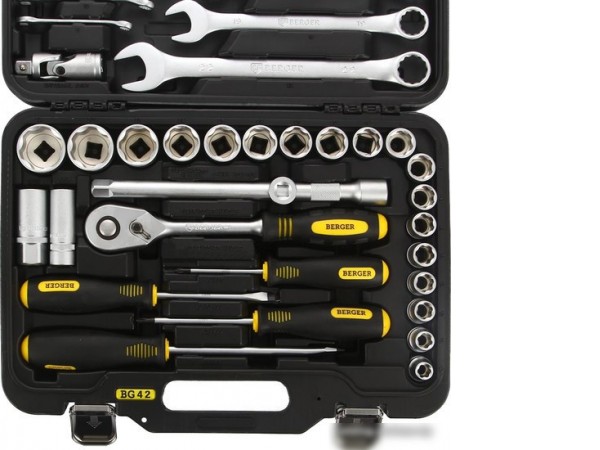 Универсальный набор инструментов Berger BG042-12 (42 предмета)