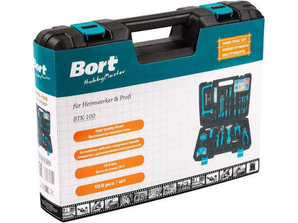 Набор домашнего мастера Bort BTK-100 (100 предметов)