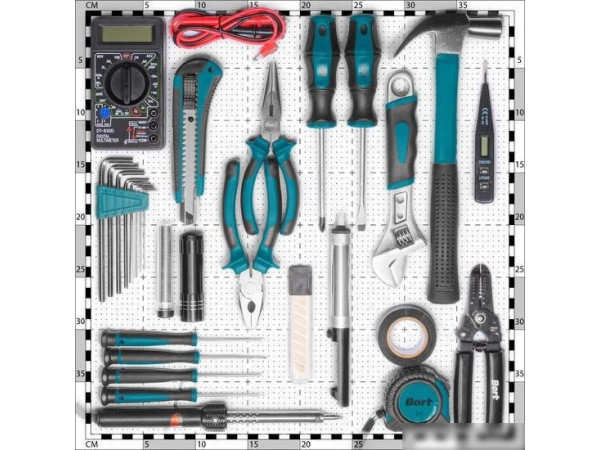 Универсальный набор инструментов Bort BTK-30E (30 предметов)