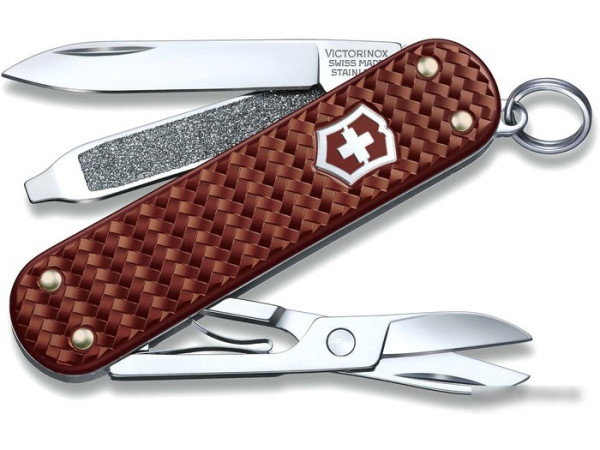 Нож-брелок Victorinox Classic Precious Alox 0.6221.4011G (коричневый)