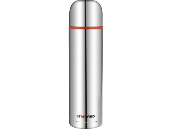 Термос StarWind 20-1200 1.2л (серебристый/красный)