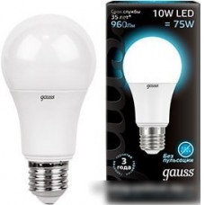 Светодиодная лампа Gauss A60 E27 10 Вт 4100 K 102502210