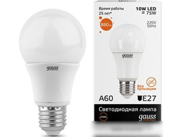 Светодиодная лампа Gauss Elementary E27 10Вт [23210]