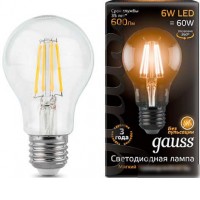 Светодиодная лампа Gauss E27 6Вт 2700К [102802106]