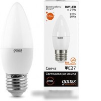 Светодиодная лампа Gauss Elementary E27 8Вт 2700K [33218]