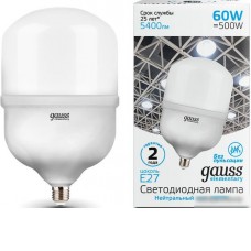 Светодиодная лампочка Gauss Elementary LED T160 E27 60W 5400lm 63226