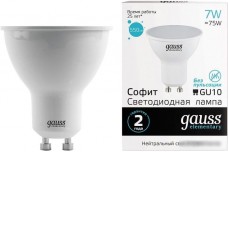 Светодиодная лампа Gauss LED MR16 GU10 7 Вт 4100 К 13627