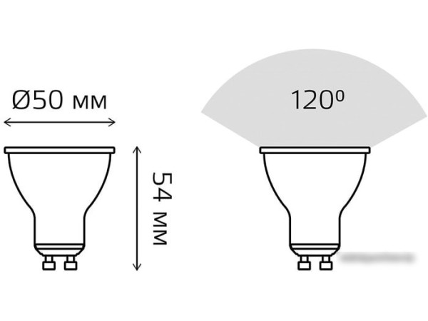 Светодиодная лампа Gauss LED MR16 GU10 7 Вт 4100 К 13627