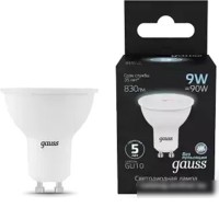 Светодиодная лампочка Gauss MR16 9W 830lm 4100K GU10 LED 101506209