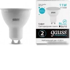 Светодиодная лампочка Gauss Elementary MR16 11W 850lm 4100K GU10 13621
