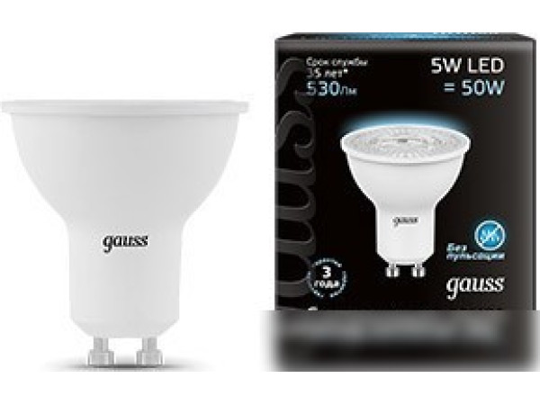Светодиодная лампа Gauss GU10 5Вт 4100K [101506205]