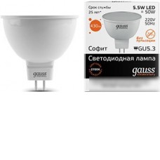 Светодиодная лампа Gauss Elementary GU5.3 5.5Вт 2700K [13516]