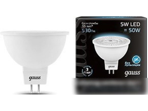 Светодиодная лампа Gauss GU5.3 5Вт 4100K [101505205]