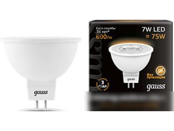 Светодиодная лампа Gauss GU5.3 7Вт 2700K [101505107]