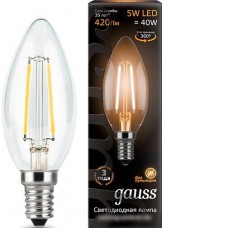 Светодиодная лампа Gauss E14 5Вт 2700К [103801105]