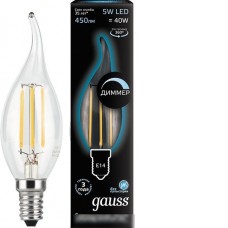 Светодиодная лампа Gauss E14 5 Вт 4100K 104801205-D