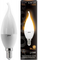Светодиодная лампа Gauss E14 6.5Вт 2700К [104101107]