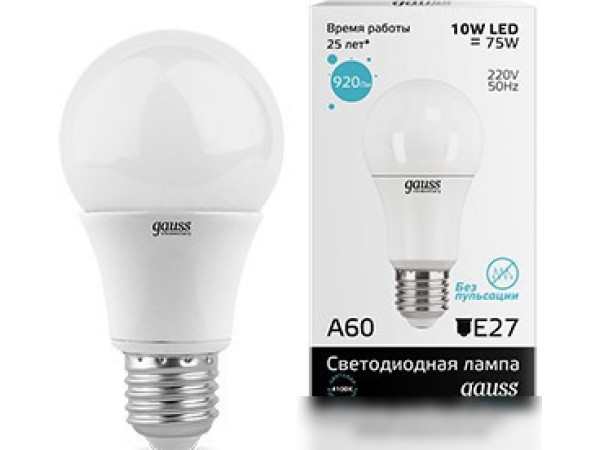 Светодиодная лампа Gauss Elementary E27 10Вт [23220]
