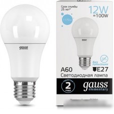 Светодиодная лампочка Gauss Elementary A60 E27 12Вт 1170lm 6500K 23232 (10 шт)