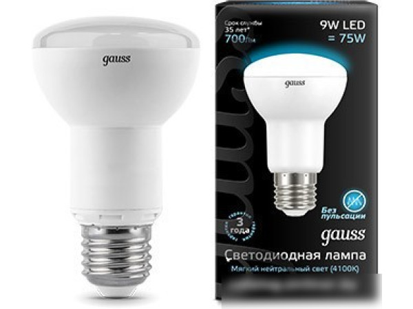 Светодиодная лампа Gauss E27 9Вт 4100K [106002209]