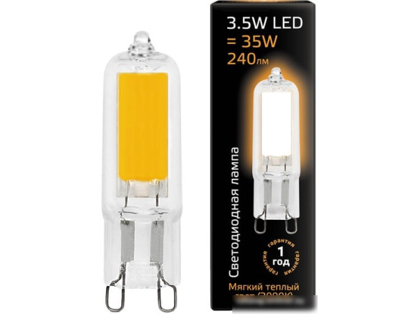 Светодиодная лампа Gauss LED G9 3.5 Вт 4100 К 107809203