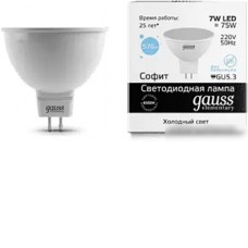 Светодиодная лампочка Gauss Elementary MR16 GU5.3 7W 6500K 13537